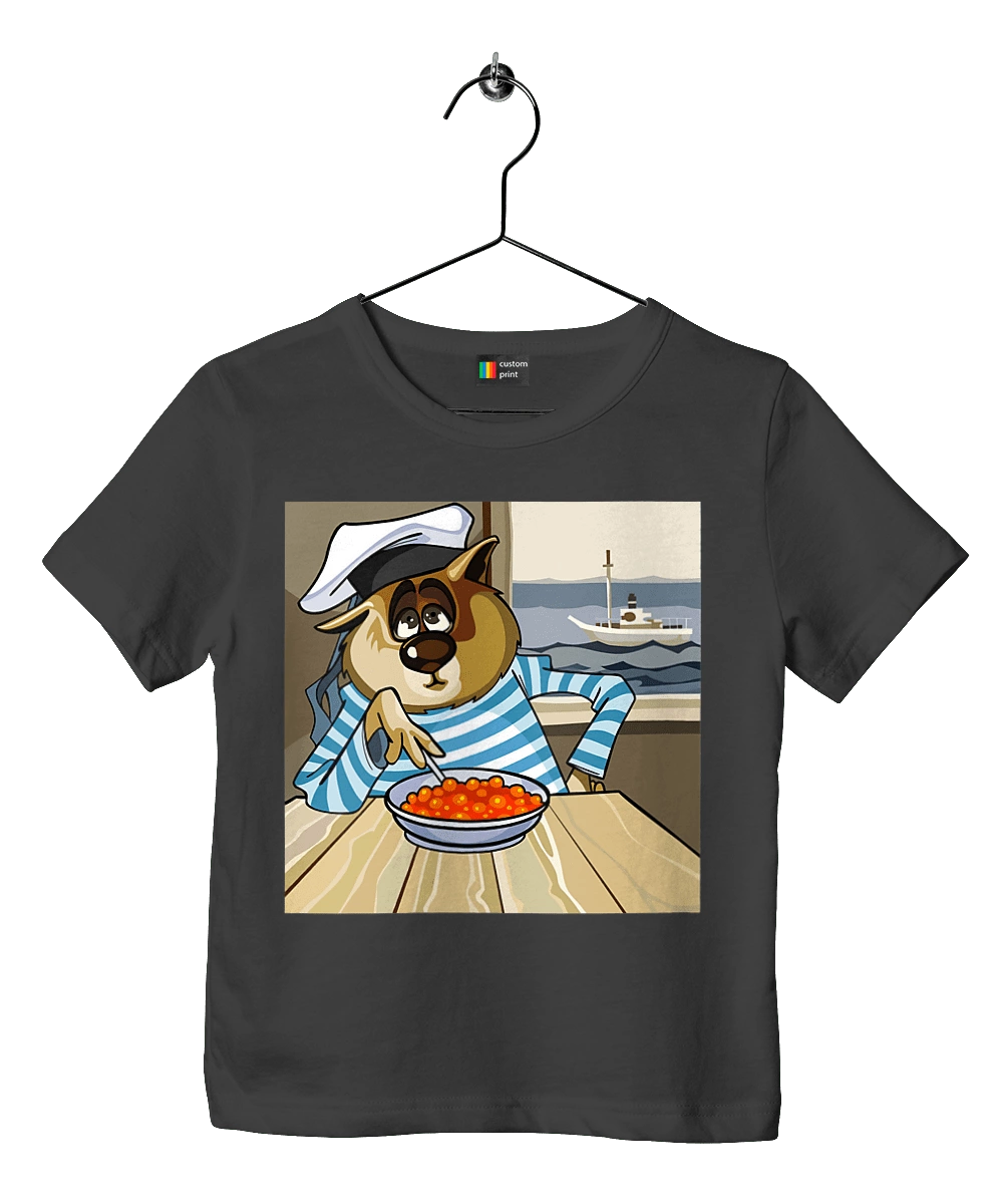 Cat Sailor, On The Ship Eats Red Caviar