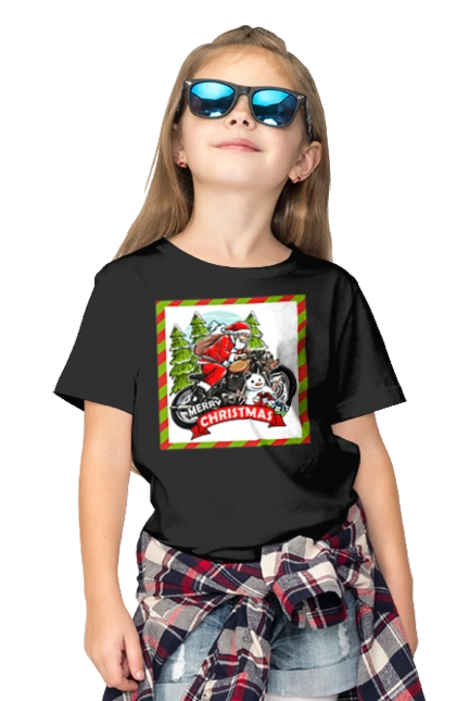 Santa on a motorcycle