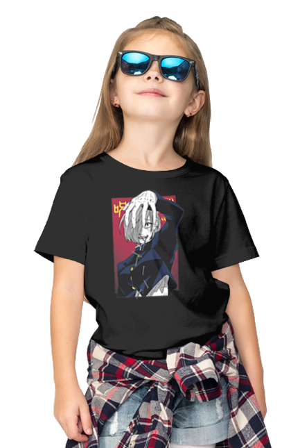 Children's t-shirt with prints Jujutsu Kaisen Nobara. Anime, dark fantasy, jujutsu kaisen, magic battle, manga, mystic, nobara, nobara kugisaki. 2070702