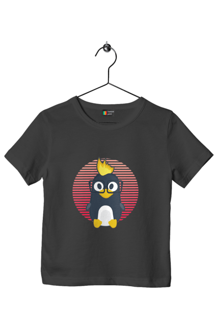 Футболка дитяча з принтом "Лінукс". Айті, айтішнік, девелопер, іт, программіст, розробник. 2070702