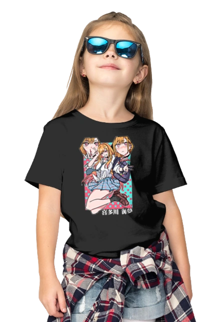 Children's t-shirt with prints My Dress Up Darling. Anime, gyaru, manga, marin kitagawa, marine, my dress-up darling, porcelain doll. 2070702