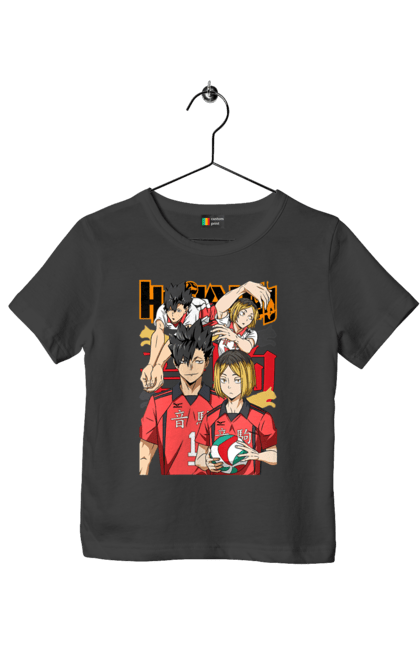 Children's t-shirt with prints Haikyu!! Kuroo and Kenma. Anime, haikyu, kenma, kuroo, manga, sports anime, volleyball. 2070702