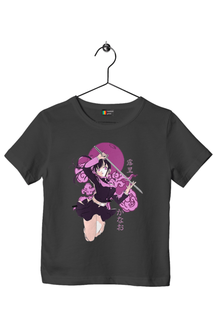 Children's t-shirt with prints Demon Slayer Kanao. Anime, demon slayer, kanao, kimetsu no yaiba, manga, serial, shinobu. 2070702