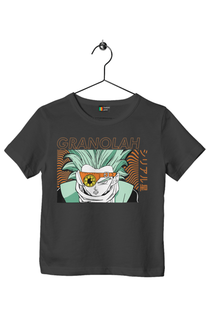 Children's t-shirt with prints Dragon Ball Granolah. Anime, dragon ball, goku, granolah, manga, tv series, vegeta. 2070702