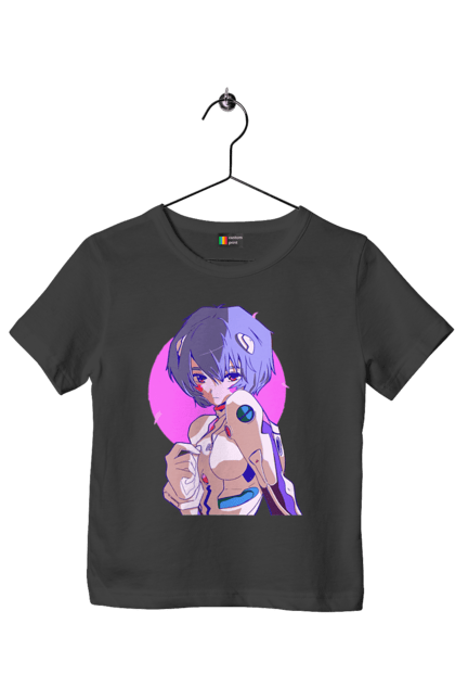 Children's t-shirt with prints Evangelion Rei. Anime, evangelion, eve, kaoru, manga, rei ayanami, shinji. 2070702