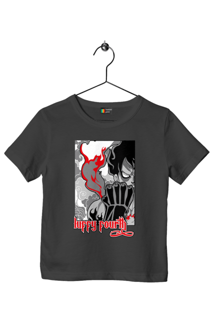 Children's t-shirt with prints One Piece Luffy. Anime, luffy, manga, monkey de luffy, one piece, pirates. 2070702