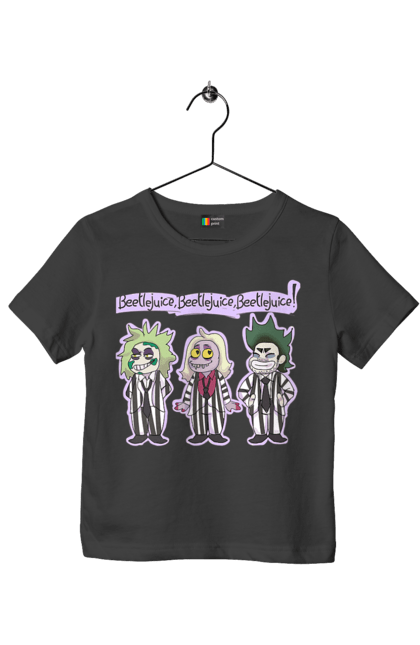 Children's t-shirt with prints Beetlejuice. Beetlejuice, comedy, ghost, horror, movie, tim burton, warner bros. 2070702