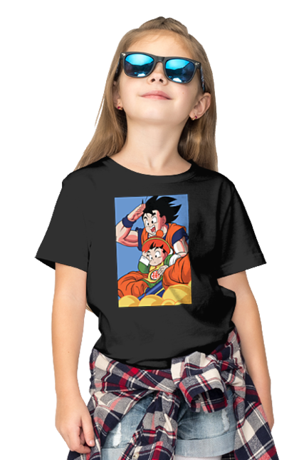 Children's t-shirt with prints Dragon Ball Gohan. Anime, dragon ball, gohan, goku, manga, tv series, vegeta. 2070702