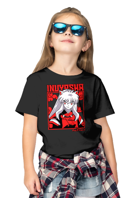 Футболка дитяча з принтом "Inuyasha". Anime, inuyasha, manga, rumiko takahashi, аніме, демон охоронець, манга, руміко такахасі. 2070702