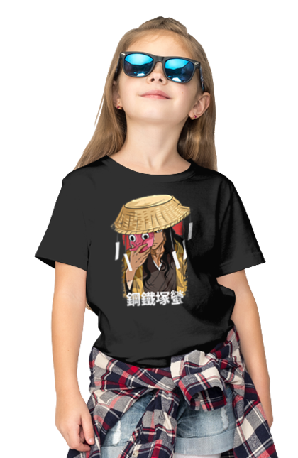 Children's t-shirt with prints Demon Slayer Hotaru Haganezuka. Anime, blacksmith, demon slayer, hotaru haganezuka, kimetsu no yaiba, manga. 2070702