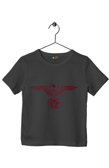 Футболка дитяча з принтом "Герб і Орел". Герб, герб україни, орел, патріотичне, україна, українська символіка, українське. 2070702