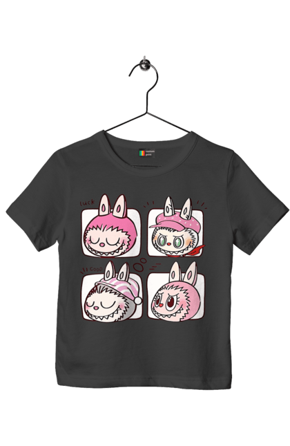 Футболка дитяча з принтом "Labubu". Labubu, weird cute, іграшки, лабубу. 2070702