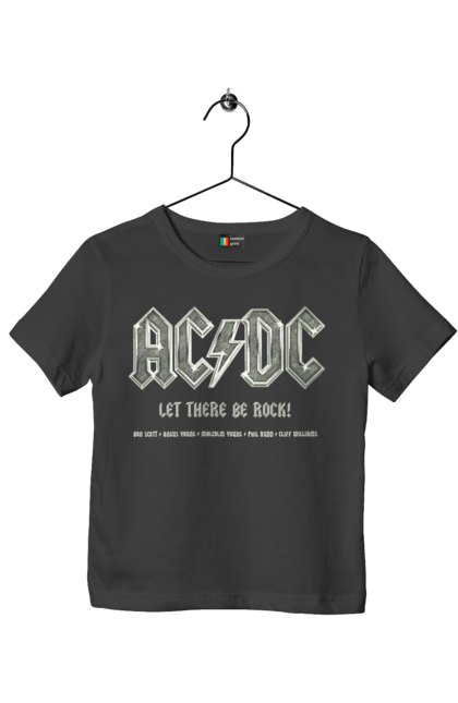 Футболка дитяча з принтом "AC/DC". Ac dc, acdc, blues rock, group, hard rock, music, rock n roll. CustomPrint.market