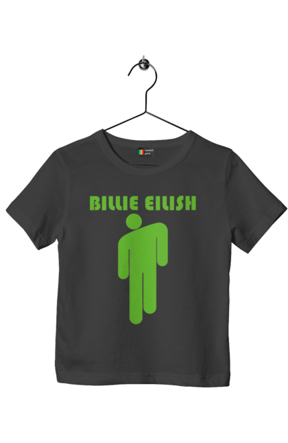 Футболка дитяча з принтом "Billie Eilish". Активістка, біллі айліш, мизукант, права, співачка, тварини. 2070702
