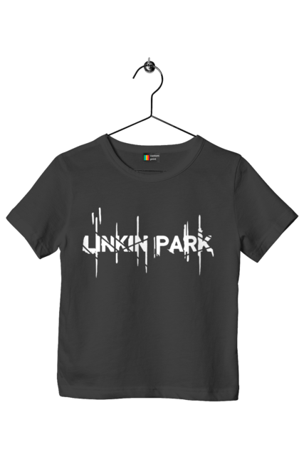 Футболка дитяча з принтом "Лінкін Парк". Linkin park, lp, альтернативний метал, лінкін парк, музика, ню метал, постер, реп метал, рок, рок група, честер беннингтон. CustomPrint.market