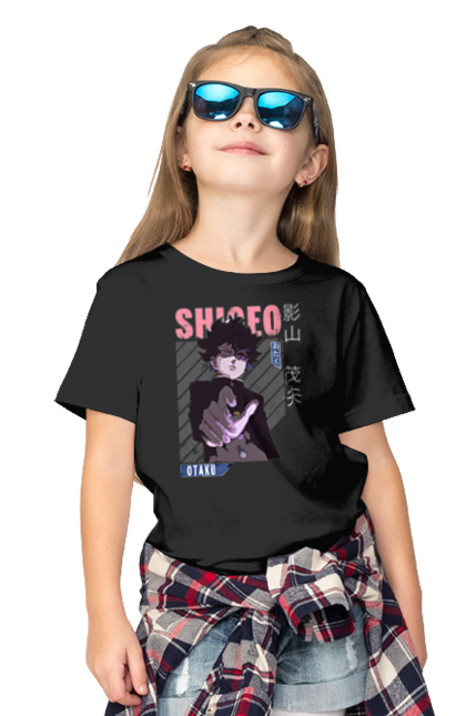 Children's t-shirt with prints Mob Psycho 100. Anime, manga, mob, mob psycho 100, shigeo kageyama. 2070702