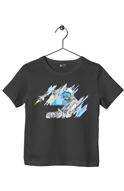 Футболка дитяча з принтом "Слава збройним силам України". День захисника, день захистиць, марка, подяка, слава зсу, укрпошта. 2070702