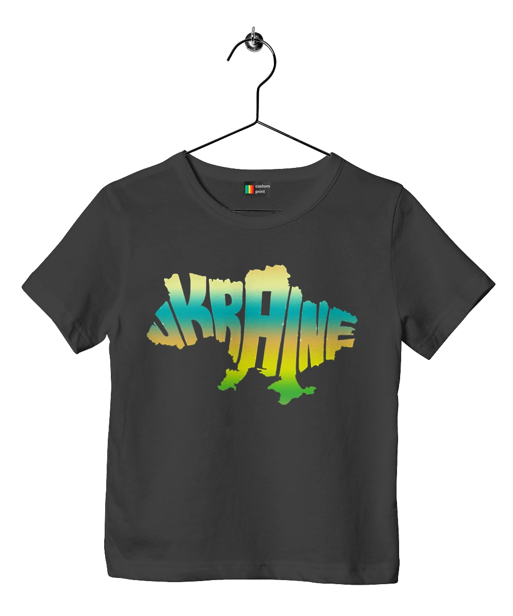 Украина силуэт цветной