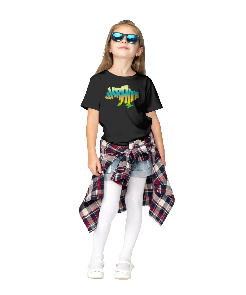 Украина силуэт цветной