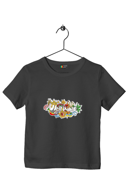 Футболка дитяча з принтом "Україна". Народи, символіка, україна. 2070702