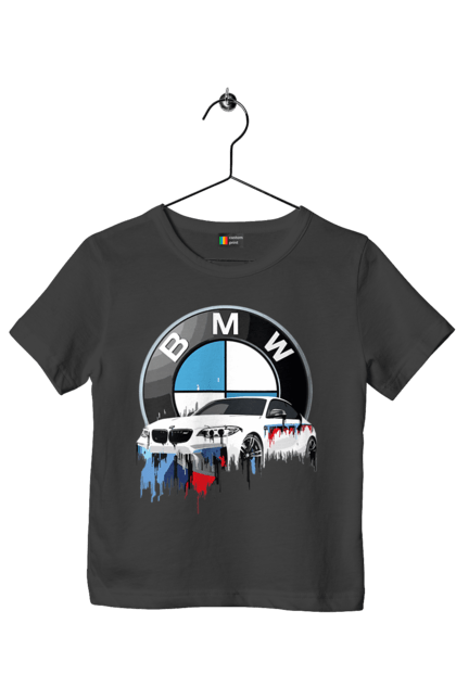 Футболка дитяча з принтом "BMW". Bmw, авто, бмв, бмв фан, фанклуб. 2070702