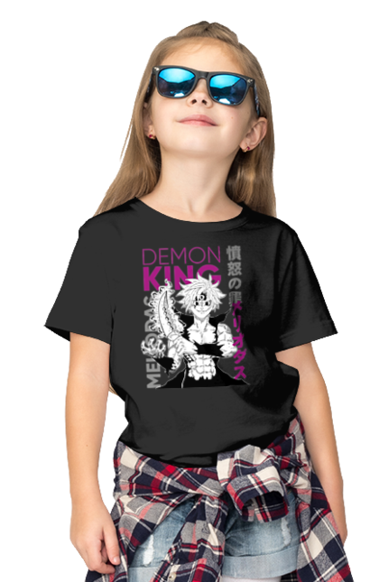 Children's t-shirt with prints Seven Deadly Sins Meliodas. Anime, dragon sin, manga, meliodas, seven deadly sins. 2070702