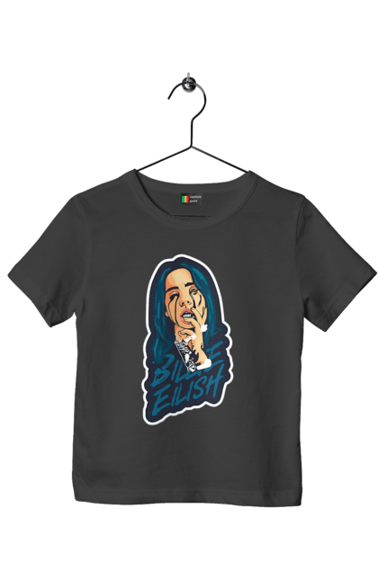 Футболка дитяча з принтом "Billie Eilish". Активістка, біллі айліш, мизукант, права, співачка, тварини. 2070702