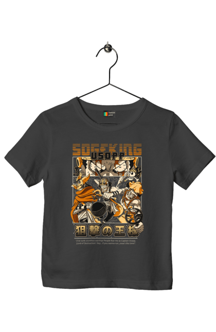 Children's t-shirt with prints One Piece Usopp. Anime, manga, one piece, sniper, straw hat pirates, usopp. 2070702