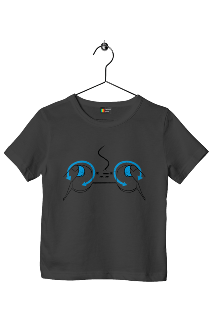 Футболка дитяча з принтом "Геймпад". Playstation, sony, геймпад, гра, джостик. 2070702