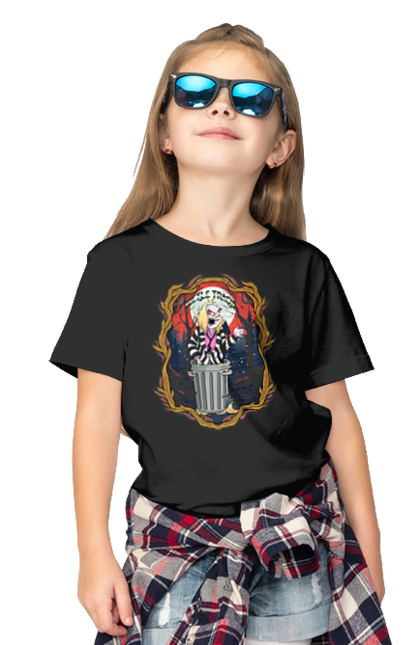 Children's t-shirt with prints Beetlejuice. Beetlejuice, comedy, ghost, horror, movie, tim burton, warner bros. 2070702