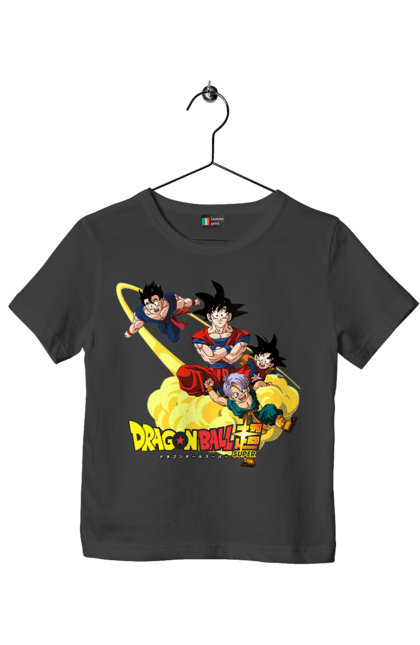 Футболка детская с принтом Жемчуг дракона. Anime, dragon ball, goku, manga, vegeta, аниме, вегета, гоку, жемчуг дракона, манга. 2070702