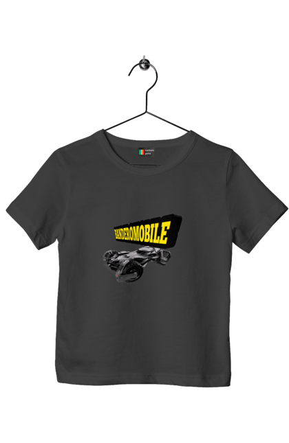 Футболка дитяча з принтом "Бандеромобіль". Авто, авто бандери, автомобіль, бандеромобіль, бетмен, бетмобіль, військове авто, супер машина. 2070702