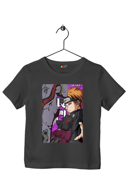 Children's t-shirt with prints Naruto Yahiko. Akatsuki, anime, character, manga, naruto, ninja, pain, tv series, yahiko. 2070702