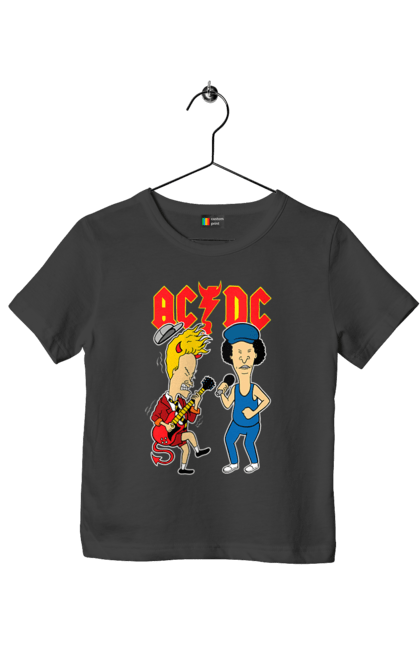 Футболка дитяча з принтом "AC/DC". Ac dc, acdc, блюз рок, важкий рок, група, музика, рок н ролл, хард рок. 2070702