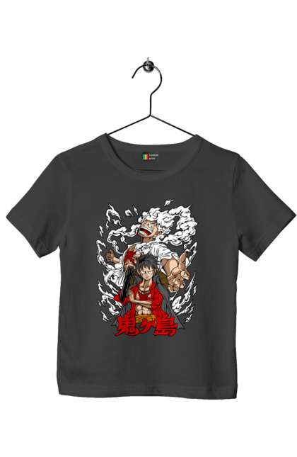 Children's t-shirt with prints One Piece Luffy. Anime, luffy, manga, monkey de luffy, one piece, pirates. 2070702