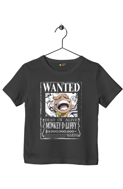 Children's t-shirt with prints One Piece Luffy. Anime, luffy, manga, monkey de luffy, one piece, pirates. 2070702