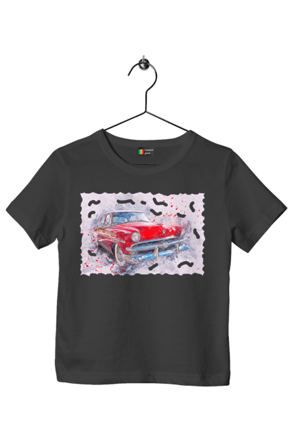 Футболка дитяча з принтом "Автомобільний газ". Gaz, автомобиль, автомобільний газ, дорога, колесо, перемога. 2070702