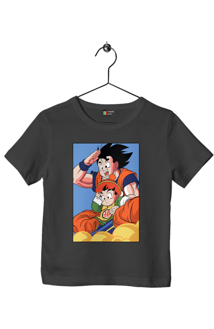 Children's t-shirt with prints Dragon Ball Gohan. Anime, dragon ball, gohan, goku, manga, tv series, vegeta. 2070702