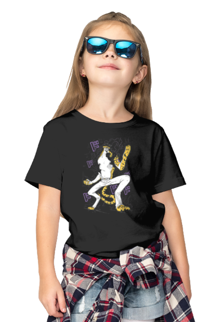 Children's t-shirt with prints One Piece Rob Lucci. Anime, lucci, manga, one piece, pirates, rob lucci. 2070702