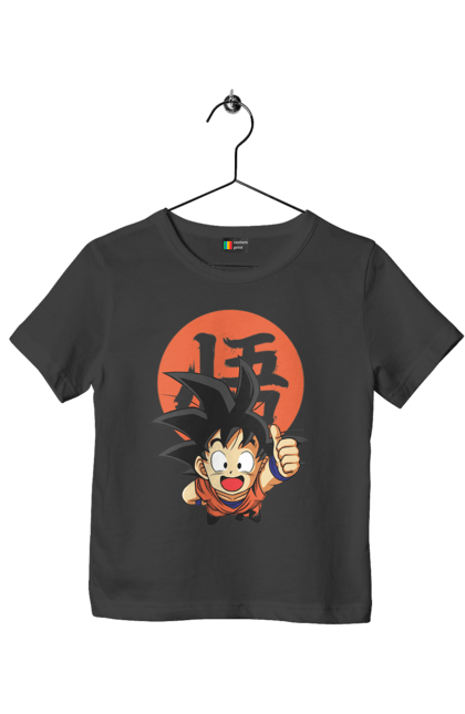 Футболка дитяча з принтом "Перли дракона Сон Гоку". Dragon ball, manga, son goku, аніме, гоку, манга, перли дракона, сон гоку. 2070702