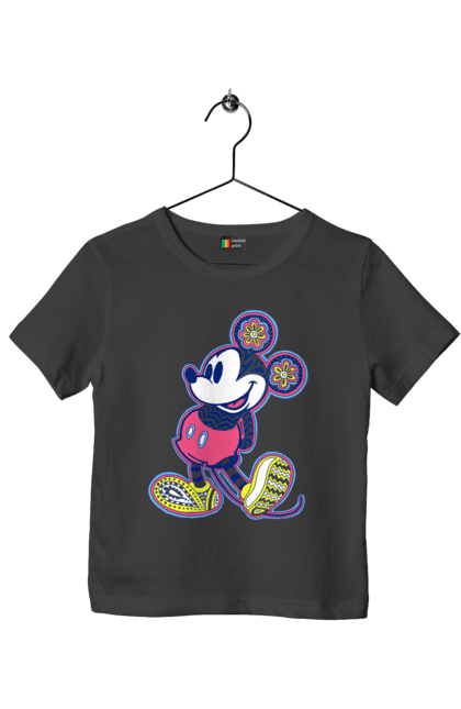 Футболка дитяча з принтом "Міккі Маус". Mickey mouse, дісней, міккі, міккі маус, мультфільм. CustomPrint.market