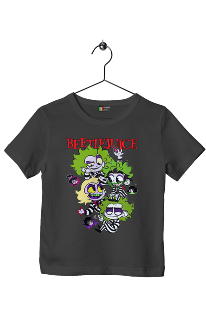 Children's t-shirt with prints Beetlejuice. Beetlejuice, comedy, ghost, ghost, horror, movie, tim burton, warner bros. 2070702