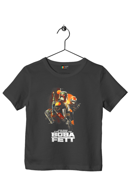 Children's t-shirt with prints Boba Fett. Bob fett, boba fett, clone, head hunter, star wars. 2070702