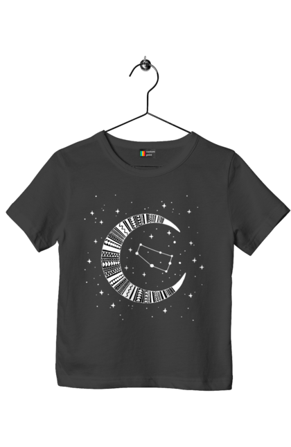 Children's t-shirt with prints Gemini. Constellation, gemini, horoscope, sign, twins, zodiac, zodiac sign. 2070702