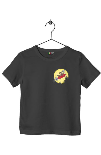 Футболка дитяча з принтом "Хитрий кайот". Антигерой, вайлі кайот, веселі мелодії, віллі, злодій, кайот, не відчуває болю, персонаж мультфільму, північноамериканський кайот, уайлі, швидкий та сміливий. 2070702