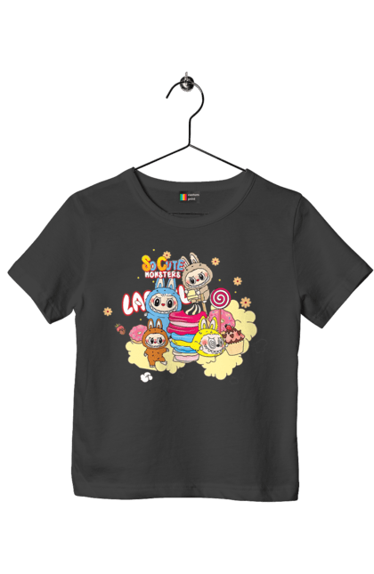 Футболка дитяча з принтом "Labubu". Labubu, weird cute, іграшки, лабубу. 2070702