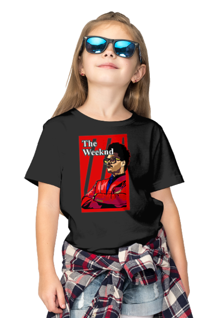 Children's t-shirt with prints The Weeknd. Actor, producer, singer, tesfaye, weeknd. 2070702