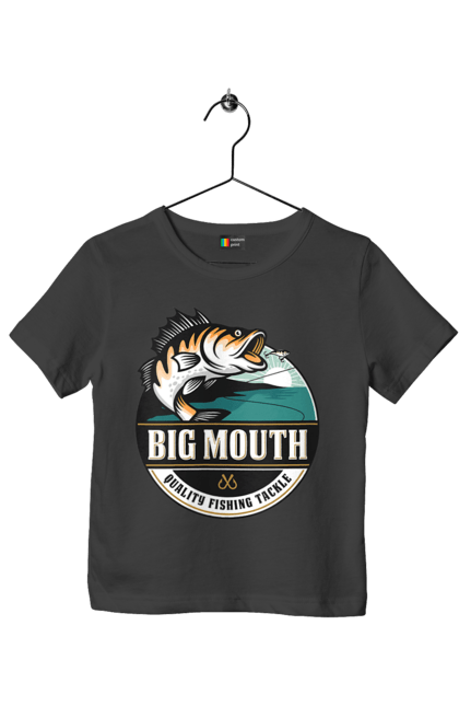 Футболка дитяча з принтом "Рибалка". Вилика рибалка, рибалка, хоббі. 2070702