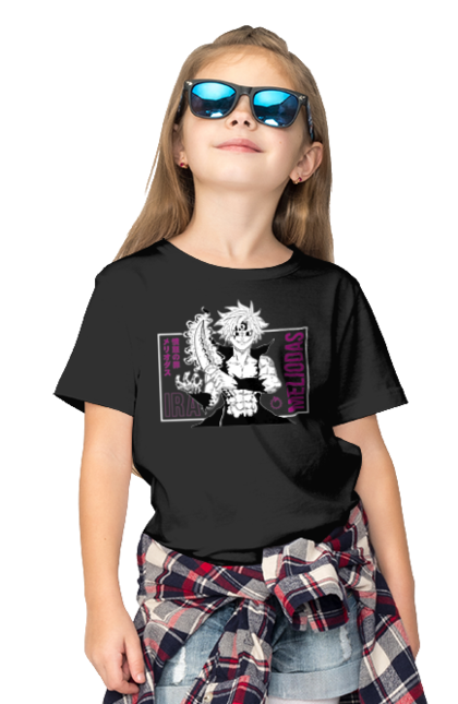 Children's t-shirt with prints Seven Deadly Sins Meliodas. Anime, dragon sin, manga, meliodas, seven deadly sins. 2070702