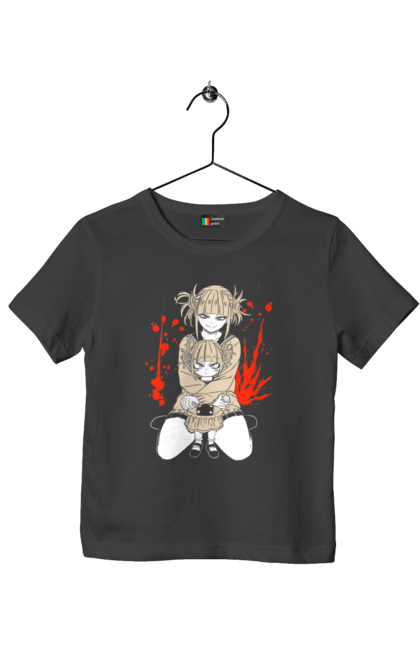 Children's t-shirt with prints My Hero Academia Himiko Toga. Anime, himiko toga, manga, my hero academia, video game, yakuza toga. 2070702